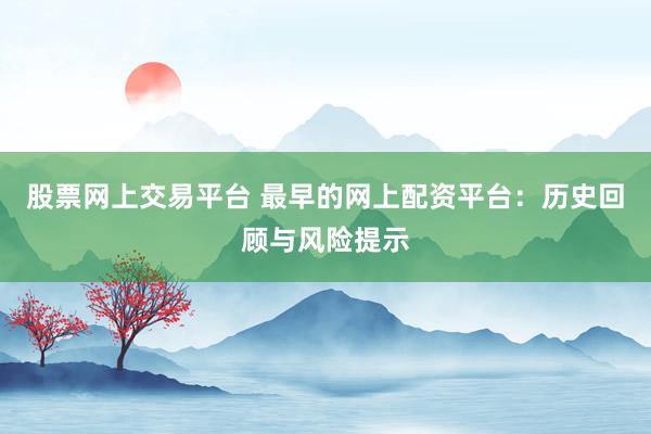 股票网上交易平台 最早的网上配资平台：历史回顾与风险提示