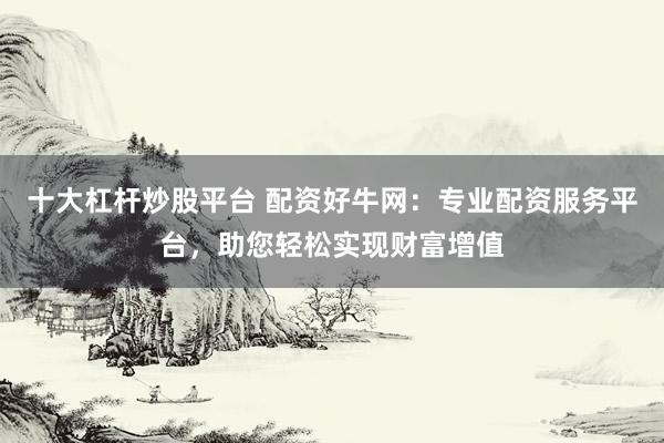十大杠杆炒股平台 配资好牛网：专业配资服务平台，助您轻松实现财富增值