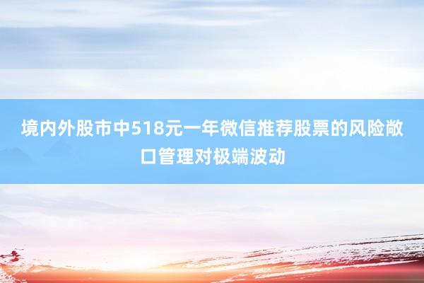 境内外股市中518元一年微信推荐股票的风险敞口管理对极端波动
